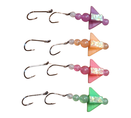 Cyclone Glow kokanee spinner w/ Rhaydescent Hypervis