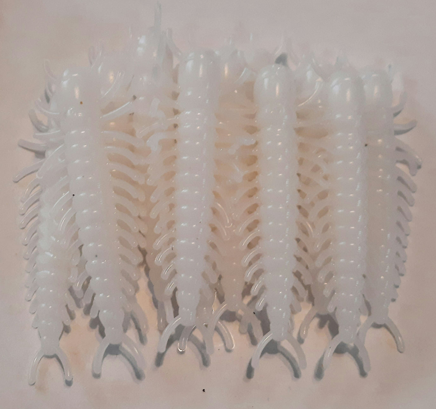 white Hellgrammites soft bait